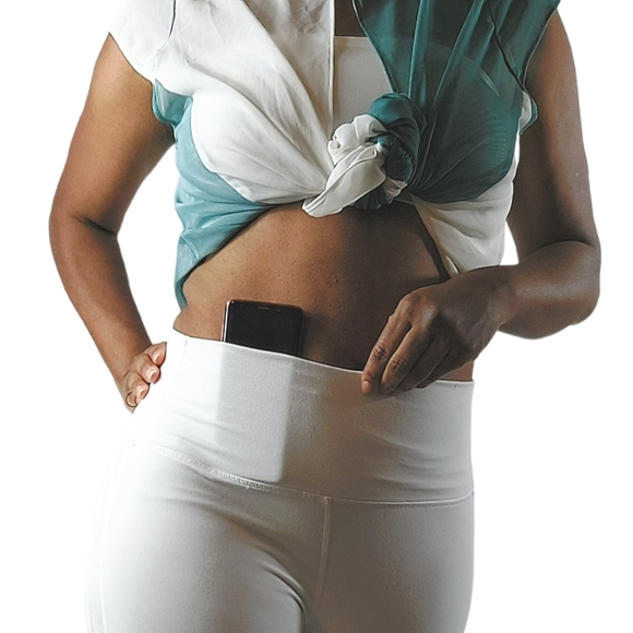 Fabletics Powerhold White Leggings - Picture 6 of 12